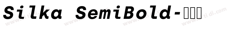Silka SemiBold字体转换